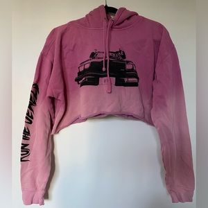 Cropped Run the Jewels Ombré Hoodie